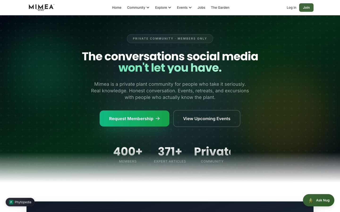 Mimea — screenshot