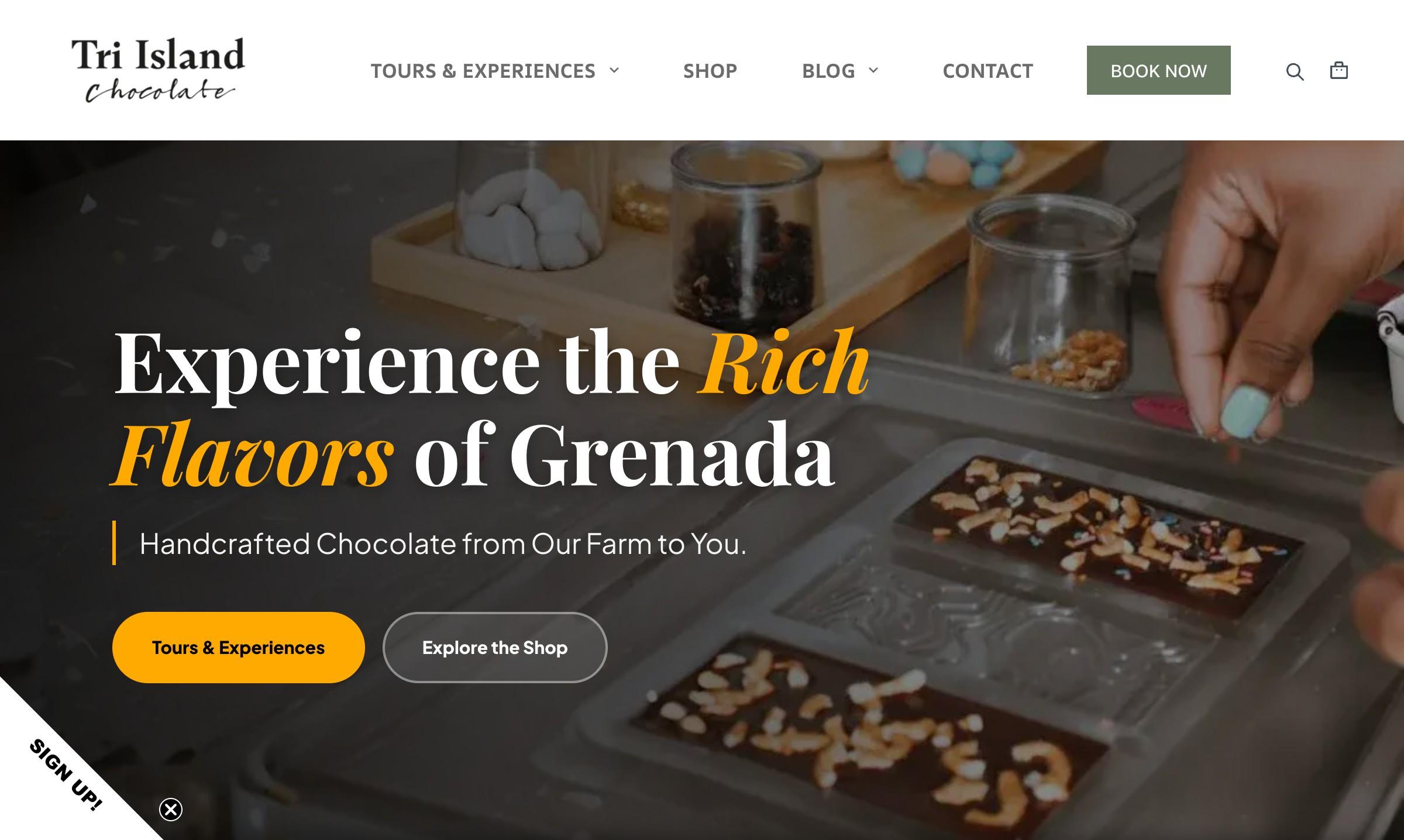 Tri-Island Chocolate — screenshot